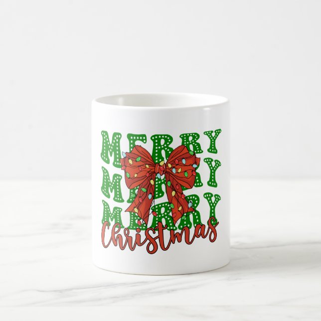 Merry Merry Merry Christmas Coquette Kaffeetasse (Mittel)