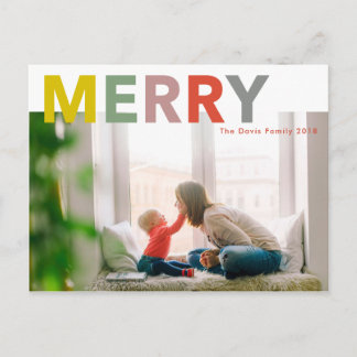 Merry Merry Postkarte