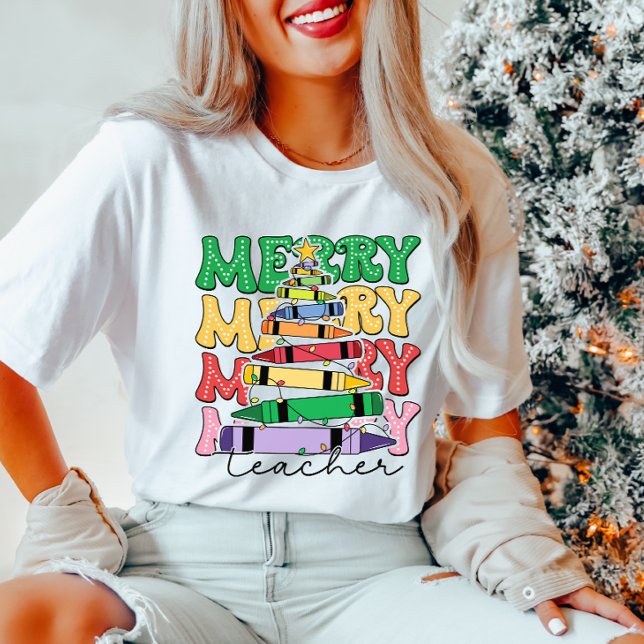 Merry Merry Teacher T-Shirt (Von Creator hochgeladen)