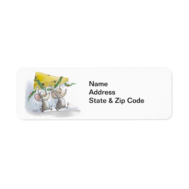 Merry Mice Mic & Mac Address Labels (Vorne)