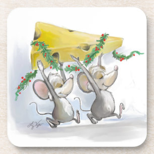 Merry Mice Mic & Mac Cork Dessous de verre