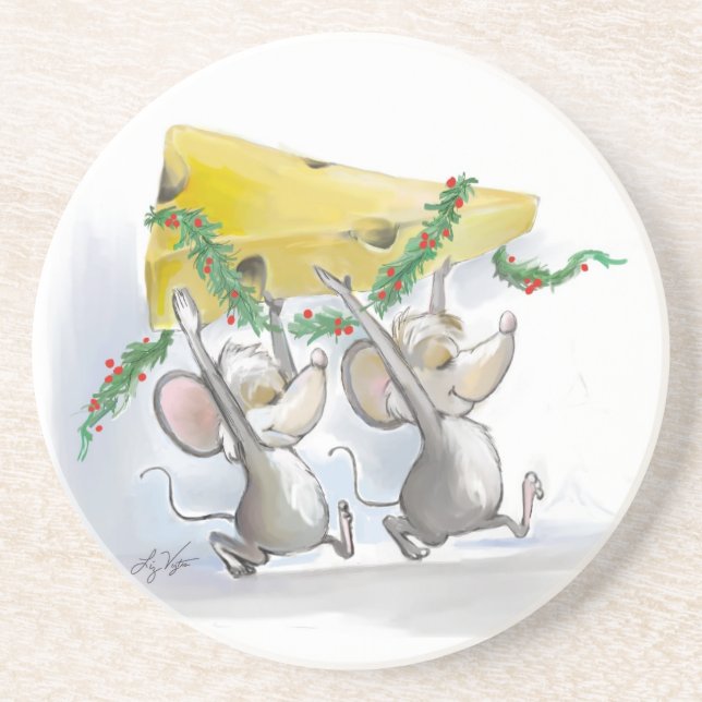 Merry Mice Mic & Mac Untersetzer (Vorne)
