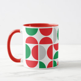 Merry Mid Century Holiday Tiles Tasse