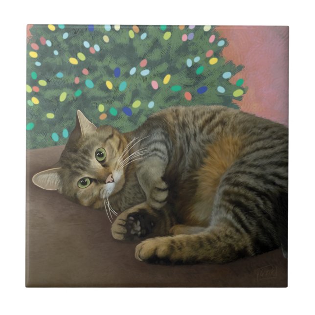 Merry Mischief - Christmas Kitty Fliese (Vorderseite)