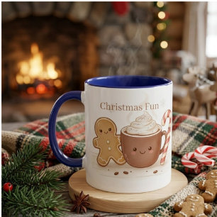 Merry Mist Weihnachts-Spaß-Tasse Zweifarbige Tasse