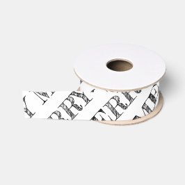 MERRY Modern Text Weihnachten Urlaub Spaß Schwarz Ripsband