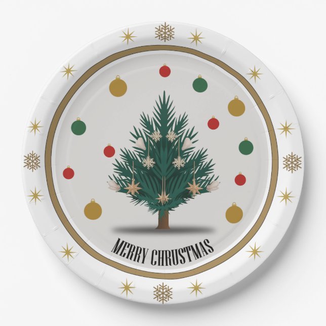 Merry Moments Christmas Pappteller (Vorderseite)