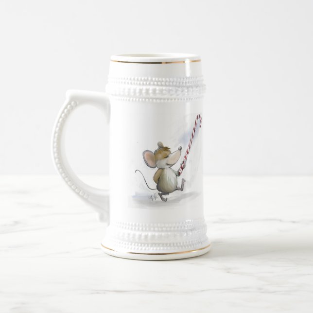 Merry Mouse Moe Beer Stein Bierglas (Links)