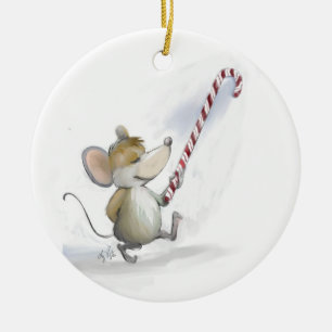 Merry Mouse Moe Circle Ornement