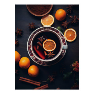 Merry & Mulled Gemütlicher Urlaub Drink Poster