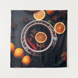 Merry & Mulled | Gemütlicher Urlaub Drink Wandteppich