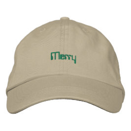 Merry Navy Jolly Vibes Timeless-Adjustable-Hat Bestickte Baseballkappe
