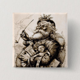 Merry Old Santa Claus Button