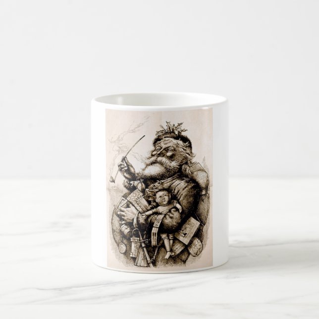 Merry Old Santa Claus Kaffeetasse (Mittel)