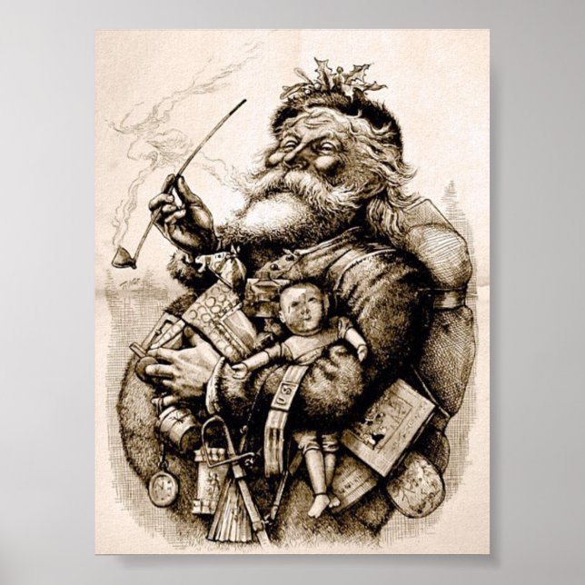 Merry Old Santa Claus Poster (Vorne)