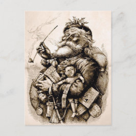 Merry Old Santa Claus Postkarte