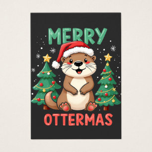 Merry Ottermas Funny Otter Animal Christmas Liebha