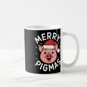 Merry Pigmas Funny Pig Weihnachten Weihnachten Wei Kaffeetasse