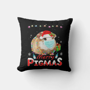 Merry Pigmas Gesicht Maske Funny Guinea Pig Weihna Kissen