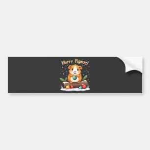Merry Pigmas Guinea Pig Weihnachten Weihnachten Autoaufkleber