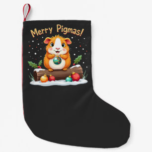 Merry Pigmas Guinea Pig Weihnachten Weihnachten Kleiner Weihnachtsstrumpf