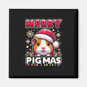Merry Pigmas Weihnachten Weihnachten Guinea Pig Lo Magnet