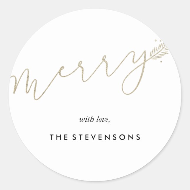 Merry Pines Holiday Stickers (Vorderseite)