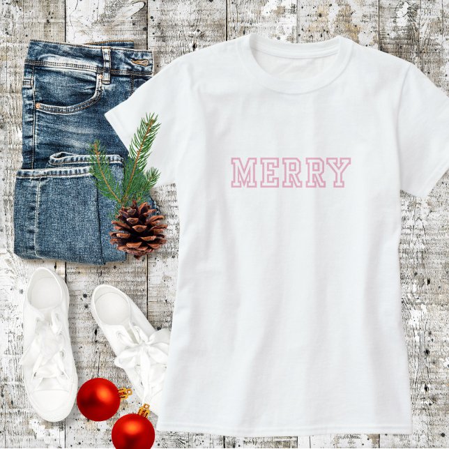 Merry Pink Christmas T-Shirt (Von Creator hochgeladen)