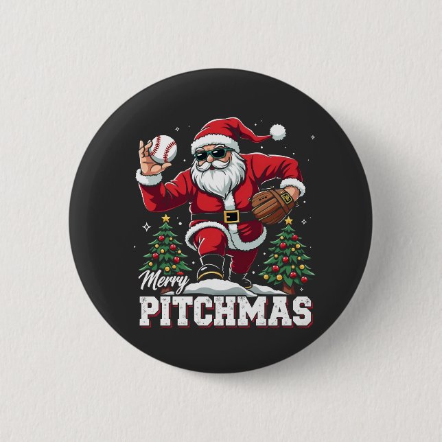 Merry Pitchmas Weihnachten Weihnachten Weihnachten Button (Vorderseite)