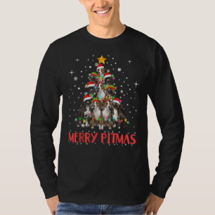 Merry Pitmas Pitbull Dog Ugly Christmas Sweater Tr T-Shirt