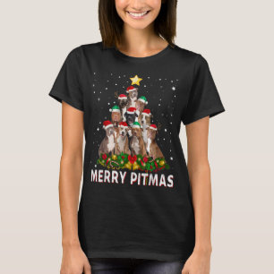 Merry Pitmas Pitbull Dog Ugly Christmas Sweater Tr T-Shirt