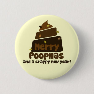 Merry Poopmas Button