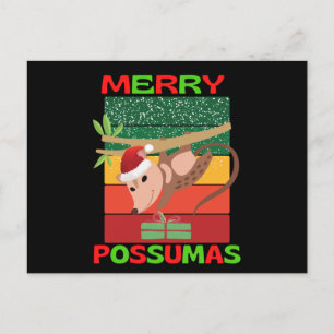Merry possumas postkarte