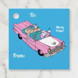 Merry Pride Santa Car Geschenkanhänger