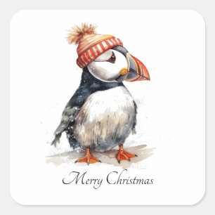 Merry Puffin, Brauch Quadratischer Aufkleber