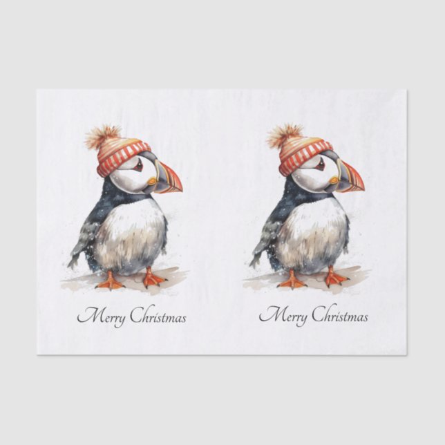Merry Puffin, Brauch Seidenpapier (Vorderseite)