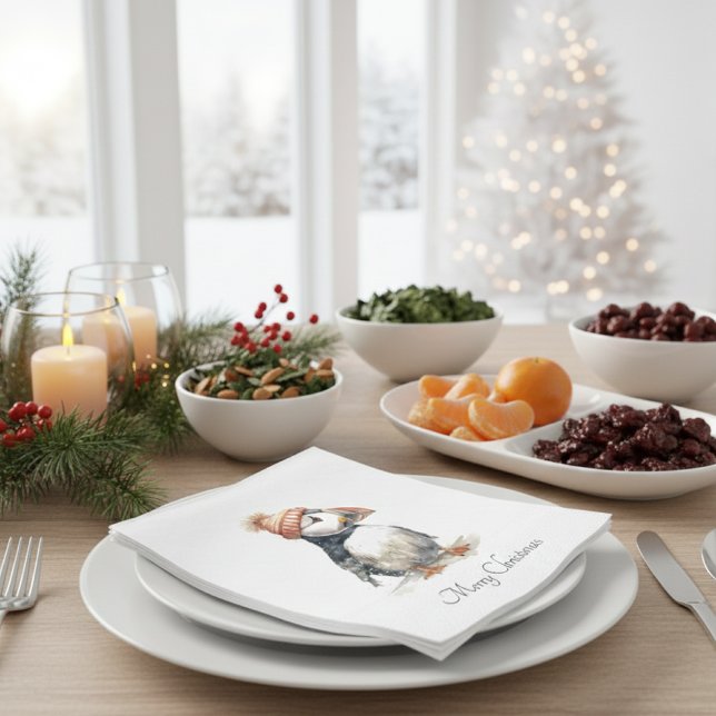 Merry Puffin, Brauch Serviette (Von Creator hochgeladen)