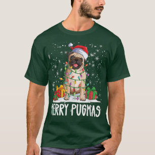 Merry Pugmas 2022 Weihnachten Mops Weihnachten Par T-Shirt