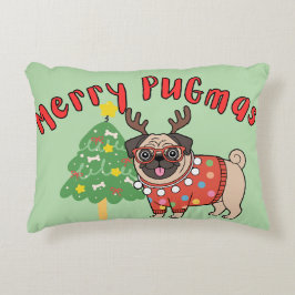 Merry PUGmas Dekokissen