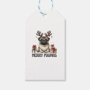 Merry Pugmas Frohe Weihnachten Funny Mops Hund Geschenkanhänger