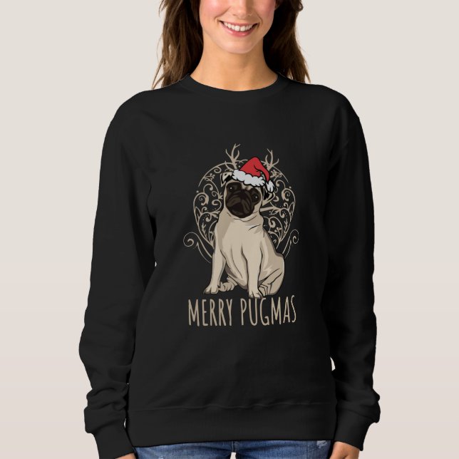 Merry Pugmas Sweatshirt (Vorderseite)