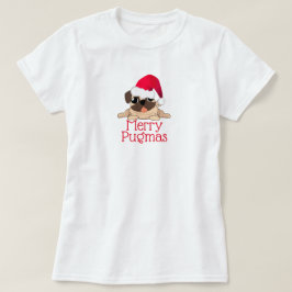 Merry Pugmas Women's Basic T - Shirt