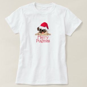 Merry Pugmas Women's Basic T - Shirt