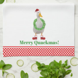 Merry Quackmas Duck Kitchen Handtücher