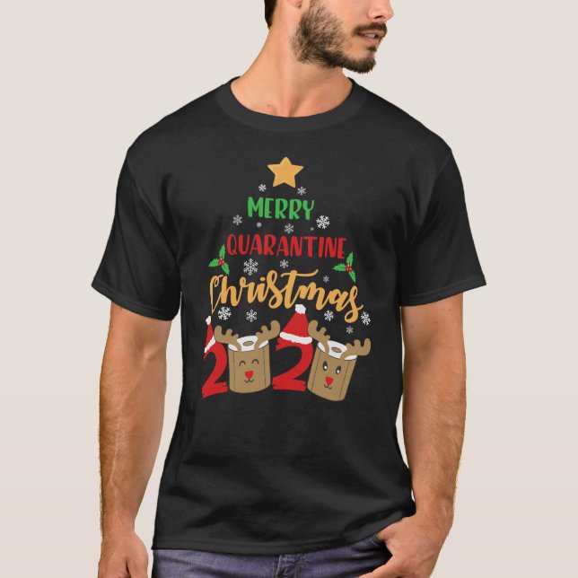 Merry Quarantine Christmas 2020 T-Shirt (Vorderseite)