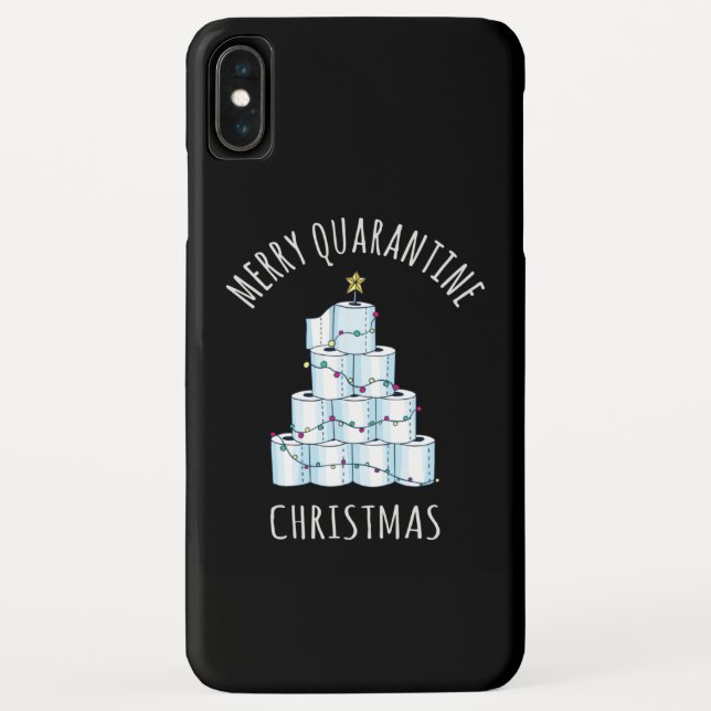 Merry Quarantine Christmas Tree Toilettenpapier Case-Mate iPhone Hülle (Rückseite)