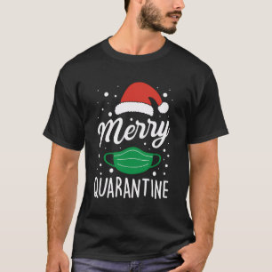 Merry Quarantine Funny Christmas Spaß Pandemic Gi T-Shirt
