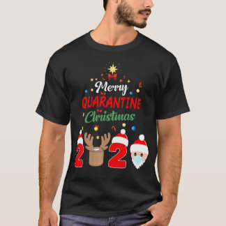 Merry Quarantine Weihnachten 2020 Xmas Pajamas T-Shirt