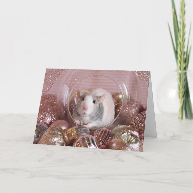 Merry Ratmas Feiertagskarte (Vorderseite)