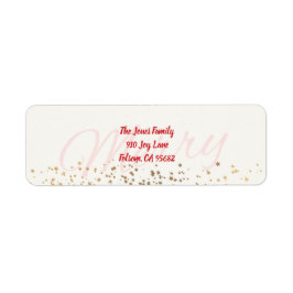 Merry Return Address Label
